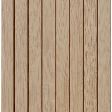 Designs Of Distinction 1-1/2" Thin Bevel Slat Tambour - Red Oak (12"W x 96"L) 011296206AK1